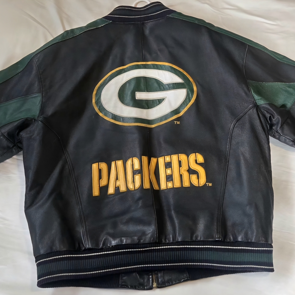 Green Bay Varsity Leather Jacket
